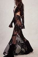 For Love & Lemons Temecula Cut Out Maxi Dress