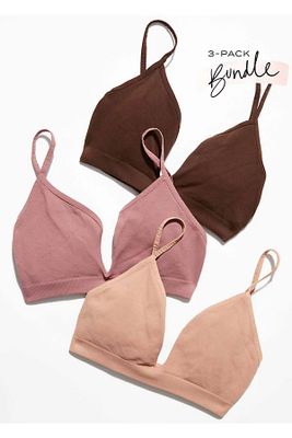 Baseline Bralette 3-Pack Bundle by Intimately at Free People, XS/S