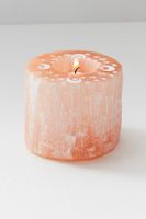 Carved Selenite Candle Holder by Ariana Ost at Free People, Peach, One Size