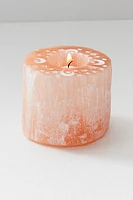 Carved Selenite Candle Holder