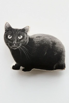 Silkscreen Black Cat Pillow