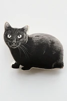 Silkscreen Black Cat Pillow