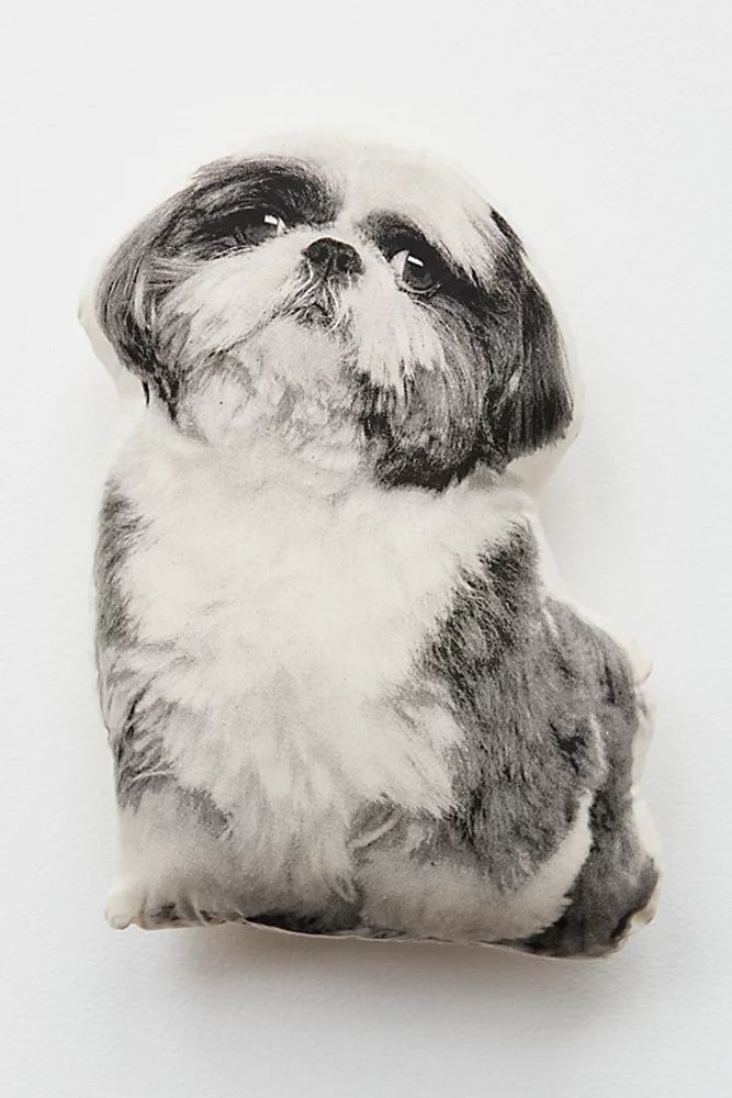 Silkscreen Shih Tzu Pillow by Broderpress at Free People, Black, One Size