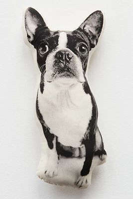 Silkscreen Boston Terrier Pillow by Broderpress at Free People, Black, One Size