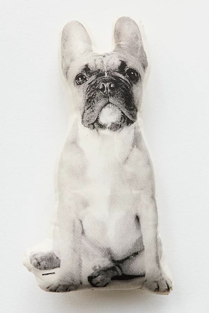 Silkscreen French Bulldog Pillow by Broderpress at Free People, Black, One Size