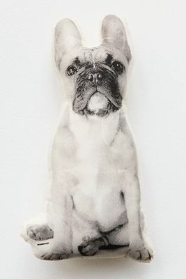 Silkscreen French Bulldog Pillow by Broderpress at Free People, Black, One Size
