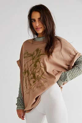 Cowboy Rodeo Onesize Tee by Daydreamer at Free People, One