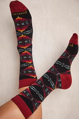 Pendleton Sierra Ridge Wool Crew Socks by Pendleton at Free People, Black, One Size