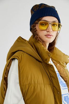 Luna Classic Aviator Sunglasses by Free People, One