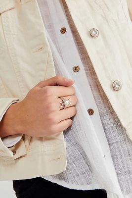 Diosa Ring by The World of Indah at Free People, Silver, One Size