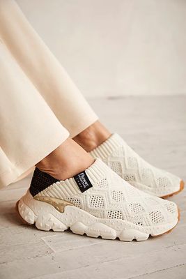 Cora Slip-On Sneakers by Flower Mountain at Free People, Off White, EU