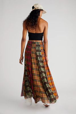 Lausanne Convertible Maxi Skirt by Free People, Terracotta Combo, S