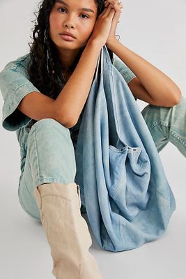 Sun Faded Suede Hobo by Free People, One