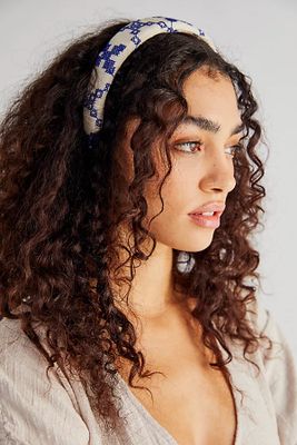 Nala Headband by Curried Myrrh at Free People, Sicily Blue, One Size