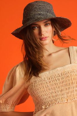 Sublime Straw Bucket Hat by Free People, One