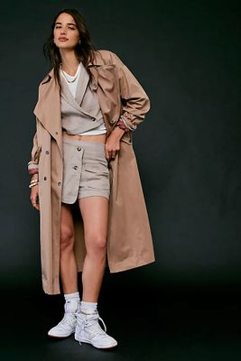 Soho Rain Trench Coat by We The Free at People, Tan,