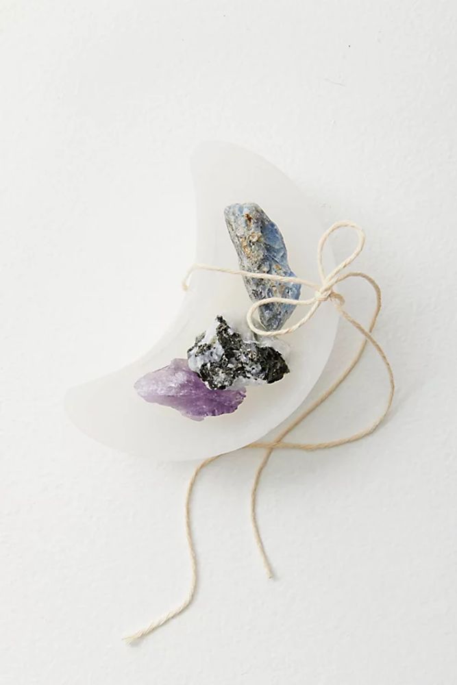 Selenite Moon Charging Crystal Bowl by Ariana Ost at Free People, One, One Size