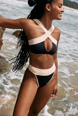 Kya Reversible Camilia Bikini Bottoms by Swim at Free People, / Bone,