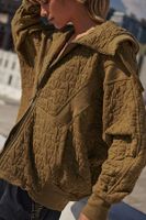 All Your Love Quilted Hoodie by FP Movement at Free People, Vintage Olive,