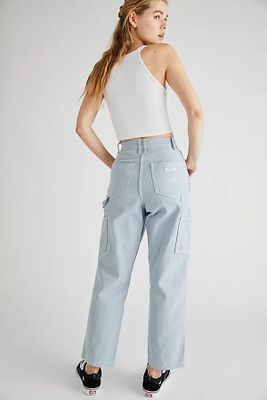 THRILLS Carpenter Drill Pants by at Free People, Smoke Blue, US