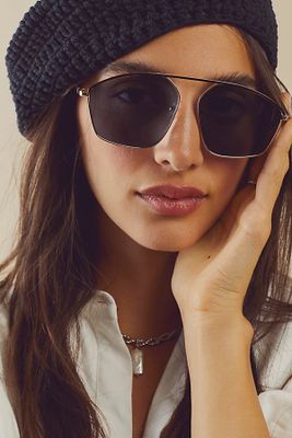 Jet Setter Aviator Sunglasses by Free People, / One