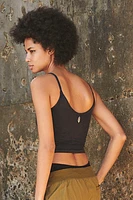 Good Karma Ruched Crop Tank