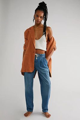 Luna Denim Pull-On Jeans by We The Free at People, Stardust Blue,