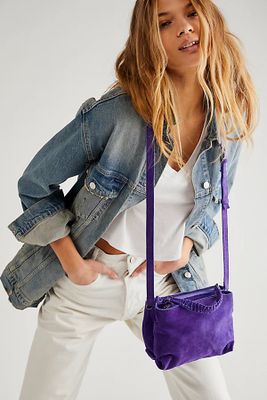 Cody Suede Crossbody by FP Collection at Free People, Regency Purple, One Size