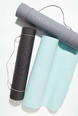 Embossed Yoga Mat by Free People, Blue, One Size