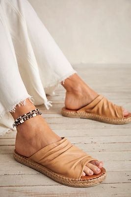 Este Slip-On Sandals by Bueno at Free People, Light Tan, EU 37