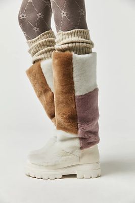 Happy Thoughts Faux Fur Boots by Free People, First Frost Combo, EU