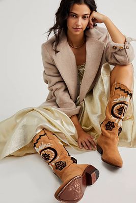 Roundhouse Stitch Boots by Free People, Tan Combo, EU