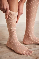 Coucou Lola Swiss Dot Thigh-High Socks