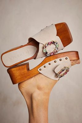 Samantha Embellished Clogs by Vicenza at Free People, US