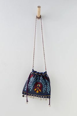 Emmie Embroidered Crossbody by FP Collection at Free People, Midnight, One Size