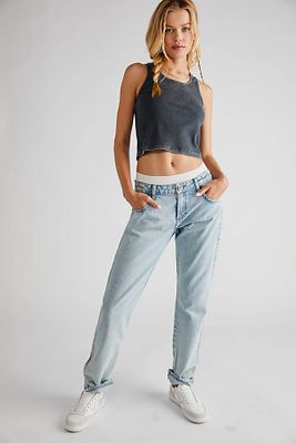 OneTeaspoon Truckers Low-Rise Straight Jeans by at Free People, Kansas Acid,