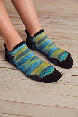 Smartwool Run Cushion Brush Stroke Socks by at Free People, One