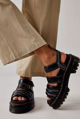 Ricki 3-Strap Quilted Sandals by Dr. Martens at Free People, Black, US