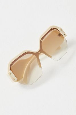 Loyal Studded Square Sunglasses by Free People, One