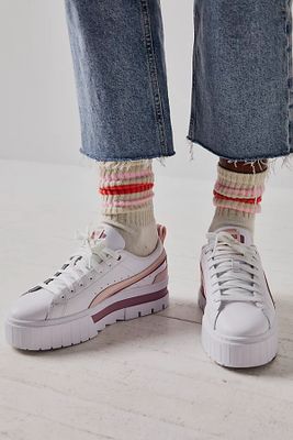 Mayze FS Interest Platform Sneakers by Puma at Free People, White / US