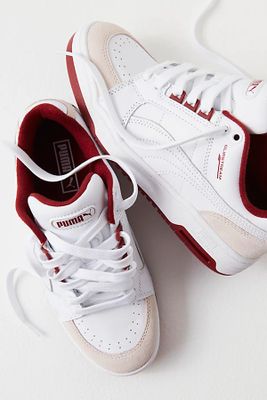 Slipstream Lo Retro Sneakers by Puma at Free People, Puma White / Intense Red, US 7 M