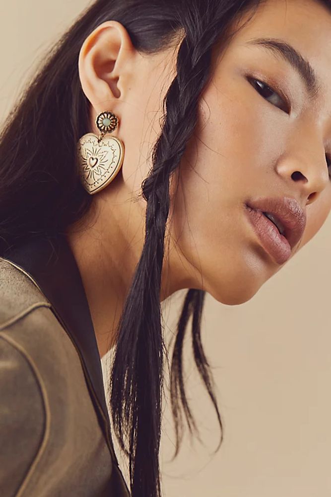 Heart Shaped Box Earrings by Free People, One