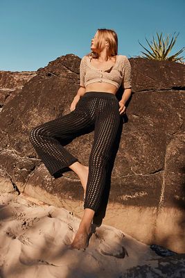 Excursion Fauxchet Sweater Pants by FP Beach at Free People,