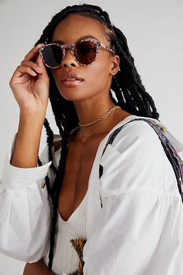 Watty Polarized Sunglasses by Free People, Cotton Candy, One Size