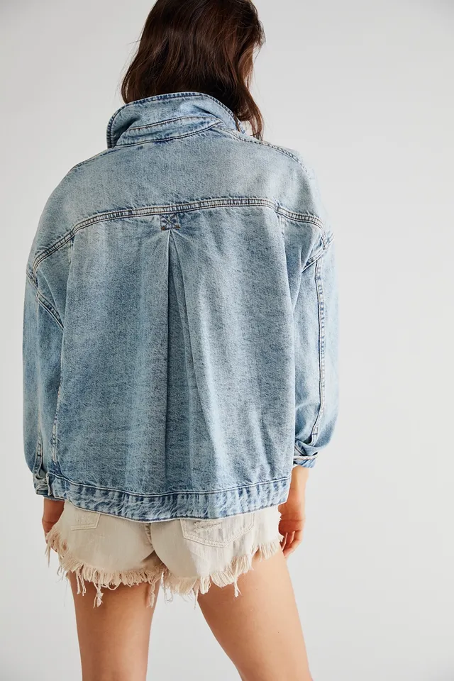 We The Free Flawless Hooded Denim Jacket