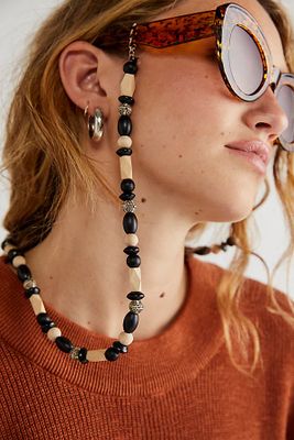 Off The Grid Wooden Sunglass Chain by Free People, Combo, One