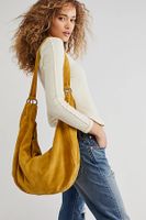 Roma Suede Tote Bag by Free People, Saffron, One Size