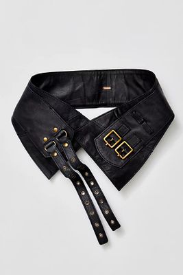Buckle Up Corset Belt by FP Collection at Free People, Black,