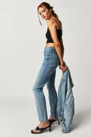 MOTHER High-Waisted Rider Ankle Fray Jeans