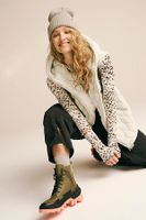 FP Movement x SOREL Brex Lace Boots by at Free People, Stone Green / Black, US